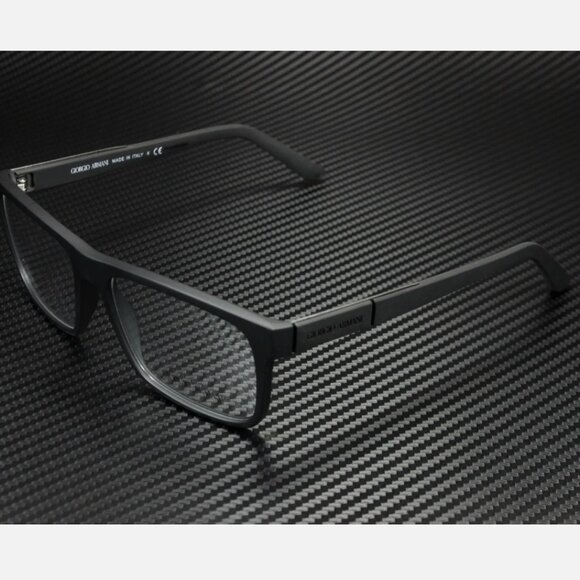 Giorgio Armani 56mm Men's Black Eyeglasses